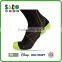 Fluorescent Green jacquard black nylon compression sports socks