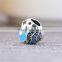 X372 Promotion Sterling Silver 925 Love Bead, Enamel Heart Paved Diamond Charms