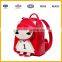 Made in China High Quality Low Price Soft PU Material Girls Red Bag Backpack Leisure Bag