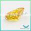 5A High quality Light yellow Cubic Zirconia 6*6mm Special Cut gemstone