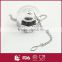 High quality bulk stainless steel tea ball strainers with chain hook