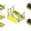 tyre rack foldable tyre rack for Warehouse / storge racks