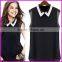 Chiffon Tops Summer Style Woman Blouse Loose-Fitting White Shirt Bluse Black Top