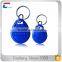 China manufacturer custom design contactless writable RFID ABS Keychain Key Fob with rings