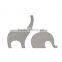 New Year Cute Elephant Shape Ceramic cement Candle Holder