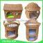 Durable outdoor handmade natural wicker dog house