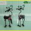 Christmas Deer Gold Silver Color Primitive Loverly Deer Head Christmas Ornaments Home Decor