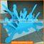 attractive custom decorative fashion blue pvc water splash
