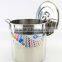 30-60cm 12pcs Stainless Steel with lid kitchen multi equipment used stock pot
