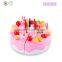 Dongguan Icti Factory Plastic Birthday Cake Play Set Toy, DIY Kitchen Set Toys Educational Toys For Kids Prescholol Pretend Play