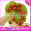 2016 new design children toy wooden magnetic apple tree W01A091