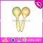 2017 Handmade kids mini toy wooden egg musical shakers W07I053