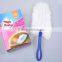 one foldable plastic handle with 5 magic cleaning feather duster