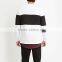 Cotton material slim fit white and blue stripe t-shirt long sleeve