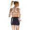 women ladies yoga shorts with mesh lining