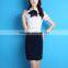 Ladies dress short sleeved uniform fashion stylish shirt suit office ladies airline stewardess uniforms customized clothes