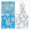 Made in China african embroidery tulle dress fabric with hole