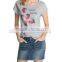 Ladies Top Silk Sreen Garment Fashion T-shirt