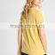 MGOO Competitve Price Customized Logo T Shirt For Women Round Neck T-shirt With Contrast Binding