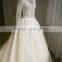 Custom Made White See Through Women Wedding Dress Empire Vintage Floor Length Princess Party Dress YDYS15B0201