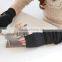 New design pure color knitted elbow length fingerless winter 100% cashmere gloves