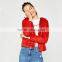 2017 OEM short fine jacket with hood winter bomber warm quilted jacket
