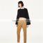 2017 Guangdong Spring Ladies Navy Chinos Designer Pants With Belt