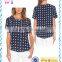 Women's Full-size Printing T-shirts Girls Full Front Print Silk Fabric T-shirt for Girls