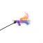 Plastic Wand Pet Teaser Feather Multicolor