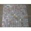 Natural Color River Mother of Pearl Shell Wall Tile on Mesh