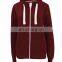 Ladies plain zipper hoddie with cangaro pocket