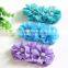 Triple Chiffon Flowers Matching Spark Rhinestone Buttons in Center DIY Accessory