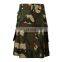 Men Woodland Jungle Green Military Camo Utility Kilt