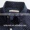 Elegant men's casual long sleeves all over printing shirt slim flannel checked shirt for men