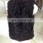 2015 ladies black sheep curly fur vest