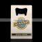 Personalized custom logo stainless steel credit card beer bottle opener