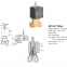 3 way VITON seal Direct acting coffee machine and appliance brass solenoid valve