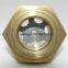 brass oil level glass sights for pumps BSP pipe thread 3/4 inch