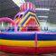 Attracting people Inflatable spiral obstacle course with slide for commercial events and match,carnival party