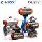 Q611F series 3 pieces air actuator thread connection pneumatic ball valve