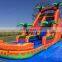 Professional Cheap Large Jungle Palm Tree Inflatable Water Slide Inflatable Wet Water Bounce Slide Comercial For Kid Adult Sale