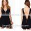 Women Clothes Fashion Black Chiffon Women Jumpsuites And Rompers