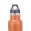 Sports drinking water bottle stainless steel 500ml vacuum bottle with lid and lift ring