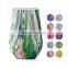 Wholesale Colorful 12oz Wine Tumbler Double Wall Insulated Wine Cup Thermal Tumbler with lid and straw