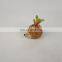 indoor ceramic plant pot with fake indoor artifical plants outdoor