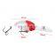 Luya bait 6 color plastic hard  rock 9cm/12g sea fishing freshwater bionic artificial bait crank lure