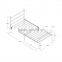 Top selling factory offer hotel single metal bed base