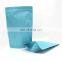 matte black stand up pouch smell proof zip lock foil laminated food packaging tea bag