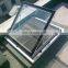 Aluminum electric skylight top hung opening angle 90 degrees roof skylight