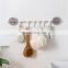 Good quality wall mounted no drill stainless steel kitchen storage racks with hooks